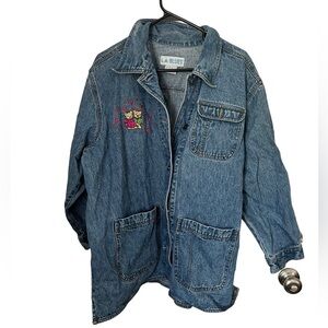 Vintage Embroidered Teddy Bear Jacket 18/20